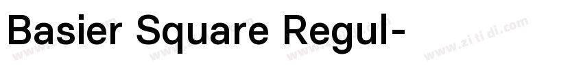 Basier Square Regul字体转换